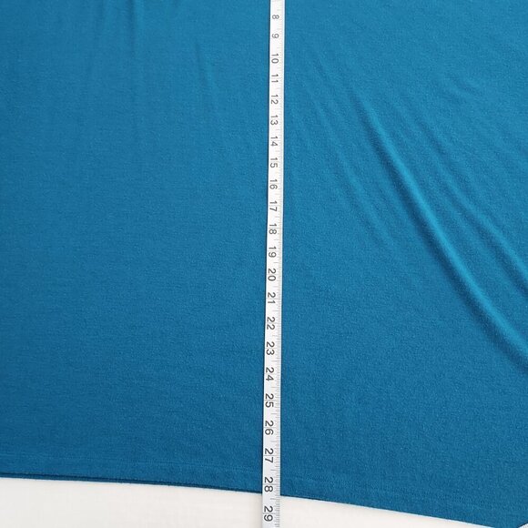 Soft Surroundings Off Shoulder 3/4 Sleeve Stretch Knit Tunic Top Size Medium - Picture 5 of 7